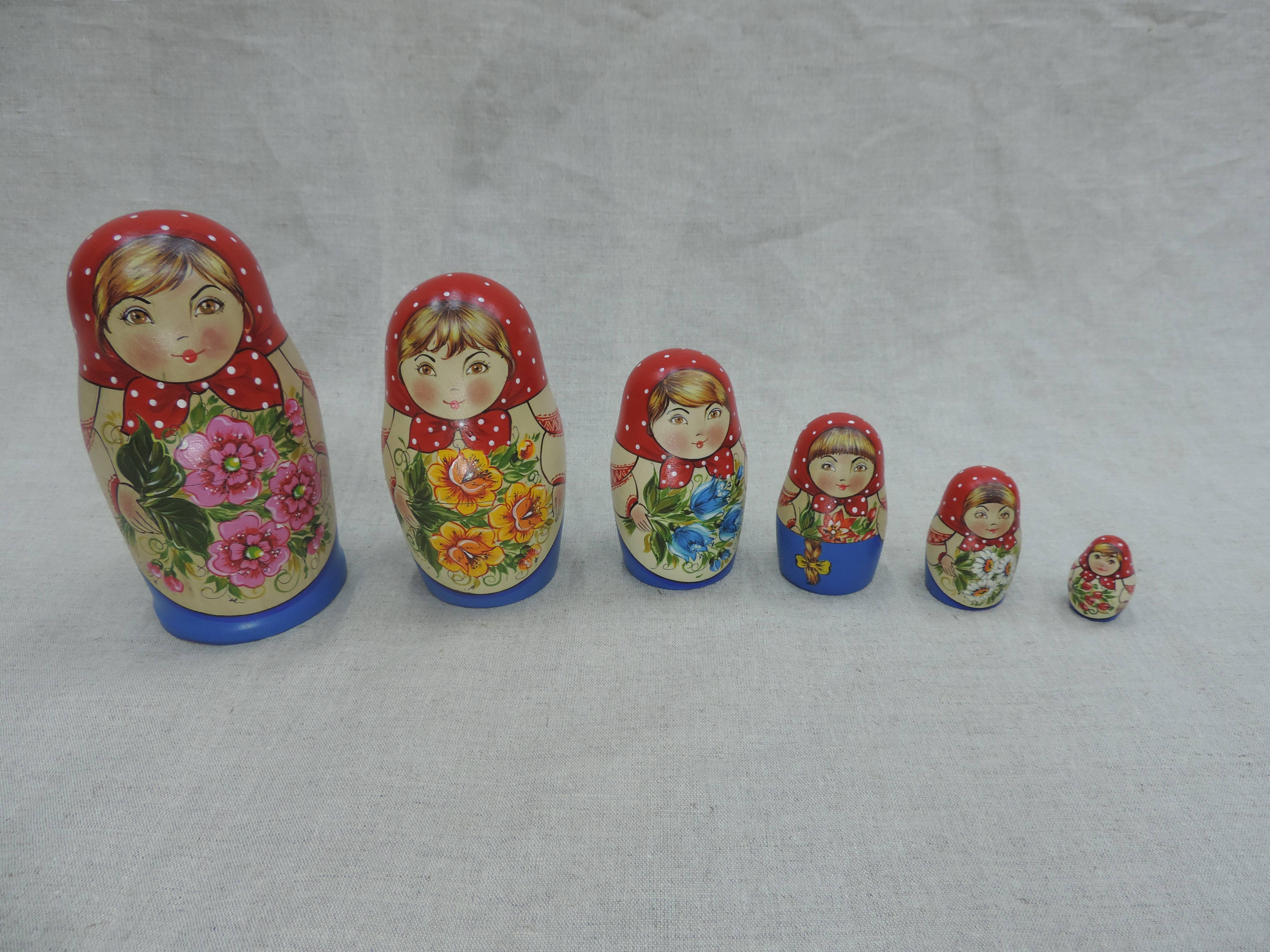 Matryoshka with flowers - Якшур-Бодьинские ремесла - Toys & Hobbies  buy wholesale from manufacturer and supplier on UDM.MARKET