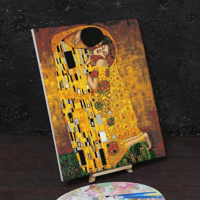 Paint by numbers "The Kiss Gustav Klimt" 40x50cm - ООО «Мега-Групп» - Toys & Hobbies  buy wholesale from manufacturer and supplier on UDM.MARKET