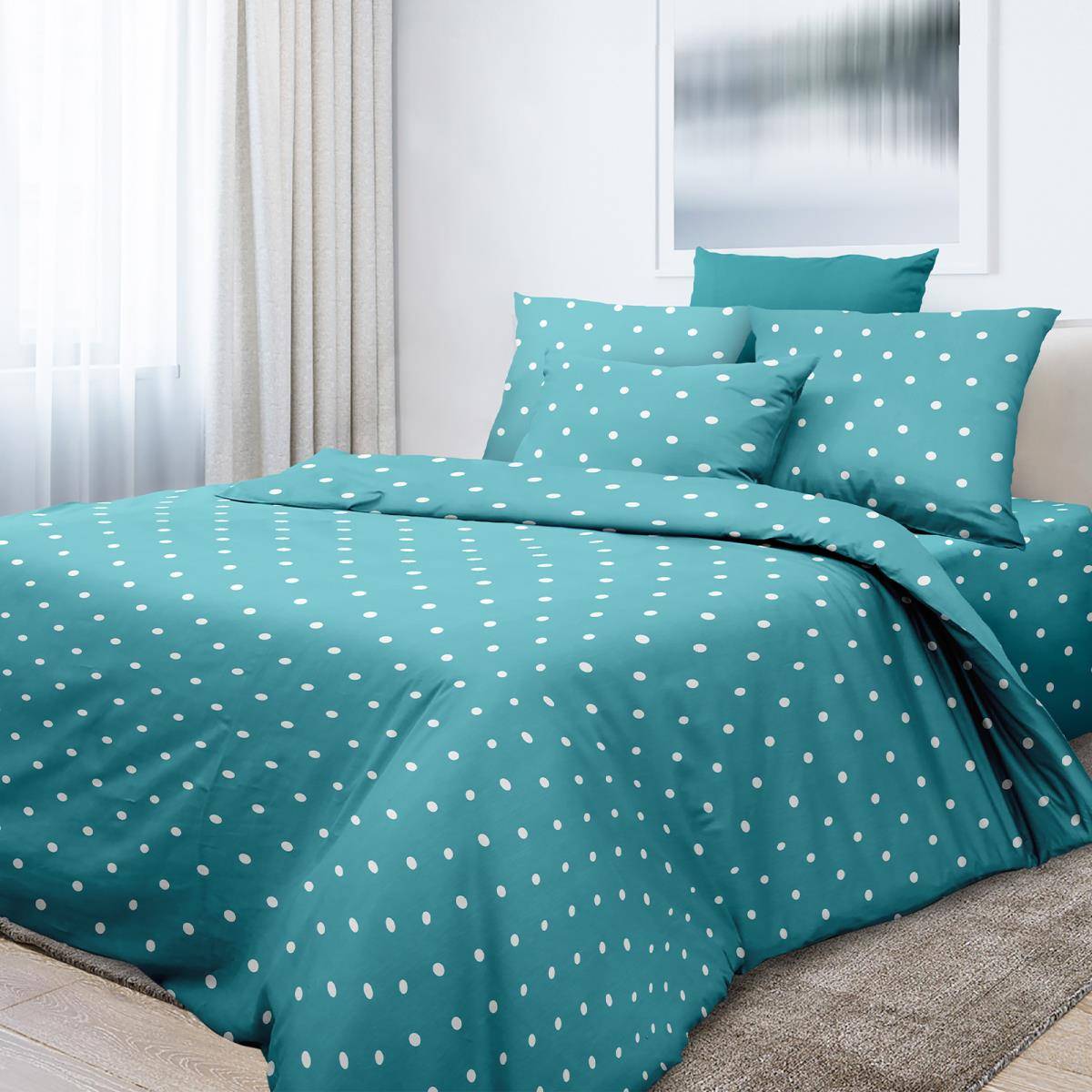 Bed linen Vivien azure - Rococo 