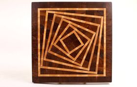 3D end grain cutting board #5, CNC files for wood, CNC inlays, VCarve, Aspire files, EPS, SVG, DXF laser cut files - MTM WOOD LLC - Decor and interior buy wholesale from manufacturer and supplier on UDM.MARKET
