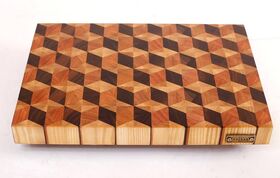 End cutting board with 3D effect No. 2 - MTM WOOD LLC - Decor and interior buy wholesale from manufacturer and supplier on UDM.MARKET