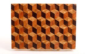 End cutting board with 3D effect No. 2 - MTM WOOD LLC - Decor and interior buy wholesale from manufacturer and supplier on UDM.MARKET