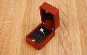 Wooden ring box, end, 60х40х35 мм. - MTM WOOD LLC - Decor and interior buy wholesale from manufacturer and supplier on UDM.MARKET