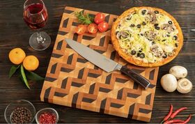 End cutting board with 3D effect No. 3 - MTM WOOD LLC - Decor and interior buy wholesale from manufacturer and supplier on UDM.MARKET