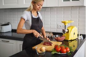 Electric meat-mincer М31.01 Axion yellow - AXION CONCERN LLC / ООО Концерн «Аксион» - Meat mincer buy wholesale from manufacturer and supplier on UDM.MARKET