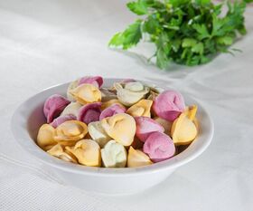 Dumplings "Colored with turkey" weight 0.8 kg - ИП Поздеева Наталья Викторовна - Semi-finished products buy wholesale from manufacturer and supplier on UDM.MARKET