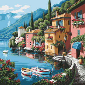 Painting by numbers "Bay in Spain" 40x50 cm - ООО «Мега-Групп» - Toys & Hobbies  buy wholesale from manufacturer and supplier on UDM.MARKET