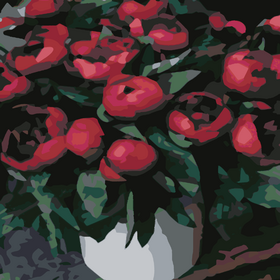 Painting by numbers "Red peonies" 40x50 cm - ООО «Мега-Групп» - Toys & Hobbies  buy wholesale from manufacturer and supplier on UDM.MARKET