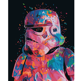 Painting by numbers HOBRUK "Rainbow stormtrooper" 40*50cm - ООО «ВИПХОББИ» - Toys & Hobbies  buy wholesale from manufacturer and supplier on UDM.MARKET