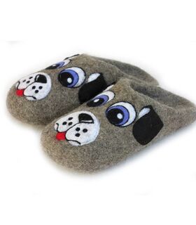 Home slippers "Dog" - "Glazovskie valenki" - Shoes buy wholesale from manufacturer and supplier on UDM.MARKET