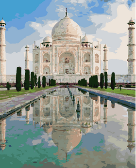 Painting by numbers "Taj Mahal in India" 40x50cm - ООО «Мега-Групп» - Toys & Hobbies  buy wholesale from manufacturer and supplier on UDM.MARKET