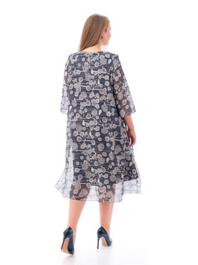 Сактон платье женское больших размеров ижевск 4846 флора декор