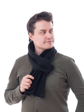 Сактон шарф мужской, мерч, шарф с принтом, принт с 23 февраля НАСТОЯЩЕМУ МУЖЧИНЕ