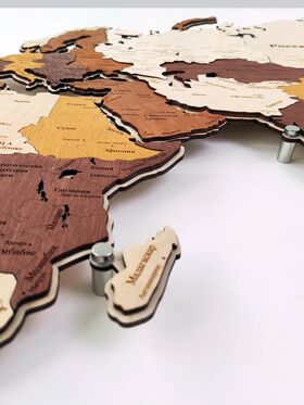 The substrate for the World Map 1600x950 made of wood with remote holders - World maps made of wood/Деревянные карты мира - Home, Furniture, Lights & Construction buy wholesale from manufacturer and supplier on UDM.MARKET