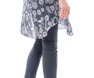 Сактон - блузка удлиненная, с V-образным вырезом "Флора декор" - ООО САКТОН - Apparel, Textiles, Fashion Accessories & Jewelry buy wholesale from manufacturer and supplier on UDM.MARKET