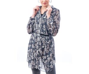 Сактон - блузка удлиненная, с V-образным вырезом "Флора декор" - ООО САКТОН - Apparel, Textiles, Fashion Accessories & Jewelry buy wholesale from manufacturer and supplier on UDM.MARKET