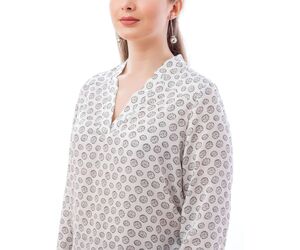 Sakton-blouse " Leopard on white" - ООО САКТОН - Apparel, Textiles, Fashion Accessories & Jewelry buy wholesale from manufacturer and supplier on UDM.MARKET
