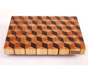 Торцевая разделочная доска с 3D эффектом №2 - MTM WOOD LLC - Декор и интерьер купить оптом от производителя на UDM.MARKET