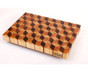 Торцевая разделочная доска с 3D эффектом №2 - MTM WOOD LLC - Декор и интерьер купить оптом от производителя на UDM.MARKET