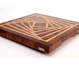 Торцевая разделочная доска с 3D эффектом №5 - MTM WOOD LLC - Декор и интерьер купить оптом от производителя на UDM.MARKET