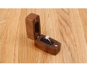 Шкатулка для кольца деревянная, торцевая, мини 50x25x35 мм. - MTM WOOD LLC - Декор и интерьер купить оптом от производителя на UDM.MARKET