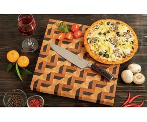 Торцевая разделочная доска с 3D эффектом №3 - MTM WOOD LLC - Декор и интерьер купить оптом от производителя на UDM.MARKET