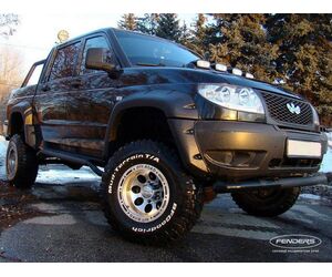 Power arch extensions for UAZ Patriot Pickup (projection 100 mm) - ООО  «ПП «АВЕС» - Auto, Transportation, Vehicles & Accessories  buy wholesale from manufacturer and supplier on UDM.MARKET