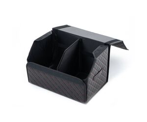 Сумка органайзер в багажник автомобиля экокожа черного цвета, 50х50х30 см - ЕдемЕдем.РФ - Автомобили, Транспорт и Аксессуары купить оптом от производителя на UDM.MARKET