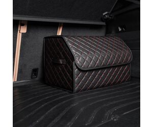 Сумка органайзер в багажник автомобиля экокожа черного цвета, 50х50х30 см - ЕдемЕдем.РФ - Автомобили, Транспорт и Аксессуары купить оптом от производителя на UDM.MARKET