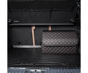 Сумка органайзер в багажник автомобиля экокожа черного цвета, 50х50х30 см - ЕдемЕдем.РФ - Автомобили, Транспорт и Аксессуары купить оптом от производителя на UDM.MARKET