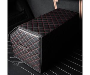 Сумка органайзер в багажник автомобиля экокожа черного цвета, 50х50х30 см - ЕдемЕдем.РФ - Автомобили, Транспорт и Аксессуары купить оптом от производителя на UDM.MARKET