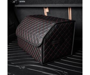 Сумка органайзер в багажник автомобиля экокожа черного цвета, 50х50х30 см - ЕдемЕдем.РФ - Автомобили, Транспорт и Аксессуары купить оптом от производителя на UDM.MARKET