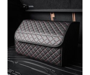 Сумка органайзер в багажник автомобиля экокожа черного цвета, 50х50х30 см - ЕдемЕдем.РФ - Автомобили, Транспорт и Аксессуары купить оптом от производителя на UDM.MARKET