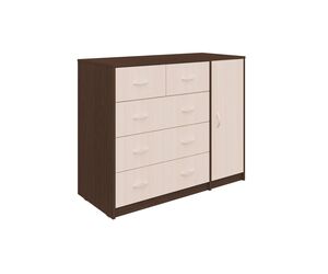 Комод "5 ящиков с дверью", 110*48*90 - Мебельная компания " MAMA" - Мебель купить оптом от производителя на UDM.MARKET