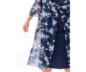 Сактон платье женское больших размеров ижевск 4887 белые цветы