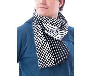 шарф мужской, мерч, шарф с принтом, принт с 23 февраля НАСТОЯЩЕМУ МУЖЧИНЕ