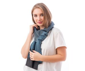 Сактон шарф мужской, мерч, шарф с принтом, принт с 23 февраля НАСТОЯЩЕМУ МУЖЧИНЕ