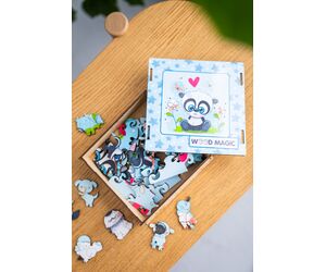 Деревянный пазл для детей от 3 лет "Малыш Панда" - WOOD MAGIC - Игрушки и хобби купить оптом от производителя на UDM.MARKET