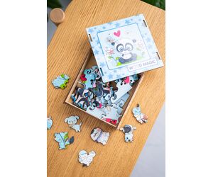 Деревянный пазл для детей от 3 лет "Малыш Панда" - WOOD MAGIC - Игрушки и хобби купить оптом от производителя на UDM.MARKET