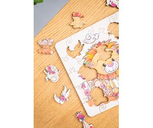 Деревянный пазл Львёнок - WOOD MAGIC - Игрушки и хобби купить оптом от производителя на UDM.MARKET