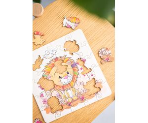 Деревянный пазл Львёнок - WOOD MAGIC - Игрушки и хобби купить оптом от производителя на UDM.MARKET