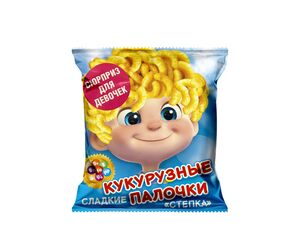 Кукурузные палочки "От Стёпки" сладкие 100 гр., с сюрпризом - ООО "Свитлайф" - Сельское хозяйство и Продукты питания купить оптом от производителя на UDM.MARKET