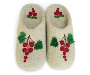 Home slippers "Ripe currant" - "Glazovskie valenki" - Shoes buy wholesale from manufacturer and supplier on UDM.MARKET
