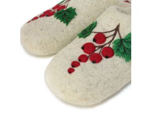 Home slippers "Ripe currant" - "Glazovskie valenki" - Shoes buy wholesale from manufacturer and supplier on UDM.MARKET