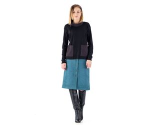 Юбка трапеция из искусственной замши - К10 - Одежда, Текстиль, Модные аксессуары и Украшения купить оптом от производителя на UDM.MARKET