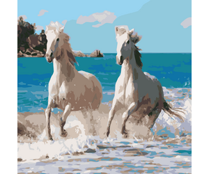 Painting by numbers "Horses" 40x50 cm - ООО «Мега-Групп» - Toys & Hobbies  buy wholesale from manufacturer and supplier on UDM.MARKET