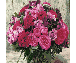 Painting by numbers "Bouquet of peonies" 40x50 cm - ООО «Мега-Групп» - Toys & Hobbies  buy wholesale from manufacturer and supplier on UDM.MARKET