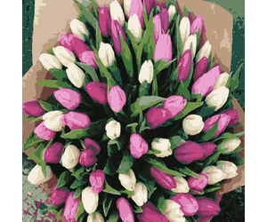 Painting by numbers "Tulips" 40x50 cm - ООО «Мега-Групп» - Toys & Hobbies  buy wholesale from manufacturer and supplier on UDM.MARKET
