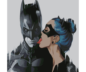 Painting by numbers "Romance-Batman and Catwoman" 40x50 cm - ООО «Мега-Групп» - Toys & Hobbies  buy wholesale from manufacturer and supplier on UDM.MARKET