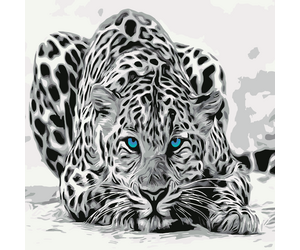 Painting by numbers " On the hunt. Leopard" 40x50cm - ООО «Мега-Групп» - Toys & Hobbies  buy wholesale from manufacturer and supplier on UDM.MARKET
